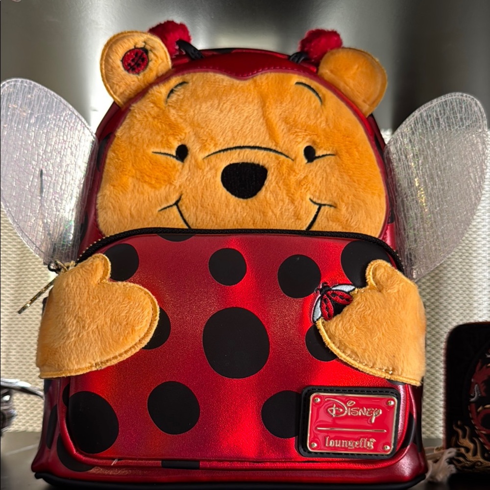Loungefly Disney Red and Black Winnie the Pooh Backpack